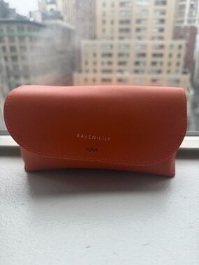 Raven + Lily Coral-Orange Sunglasses Case